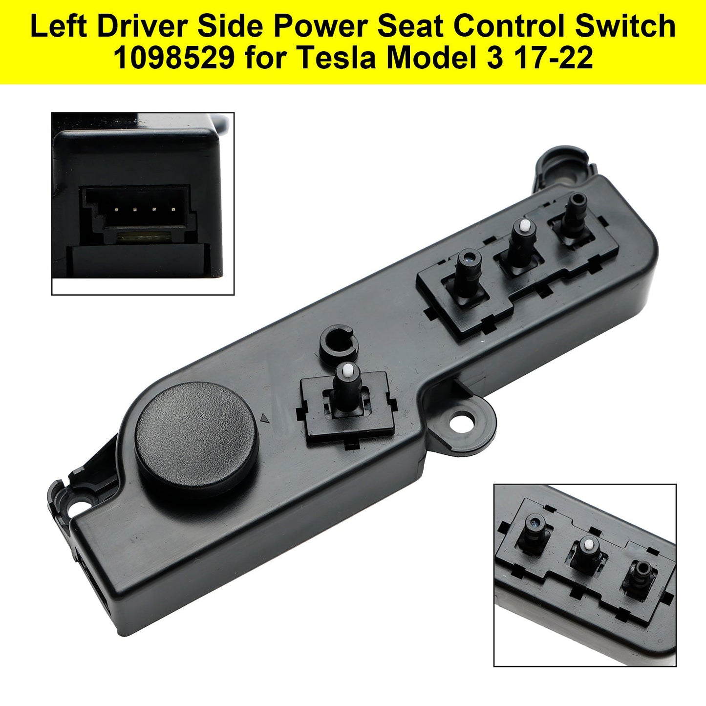 Interruptor de control del asiento eléctrico del lado izquierdo del conductor del Tesla Model 3 (2017-2022) 1098529