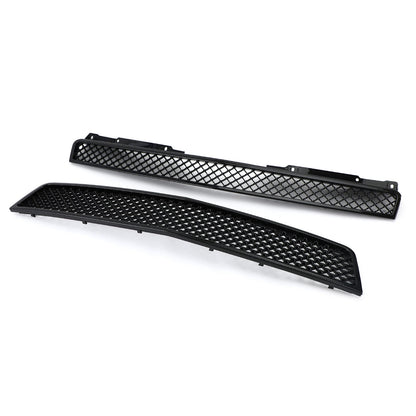 Chevy 2007-2014 Tahoe/Suburban GM1200596 GM1200563 2PCS Glossy Black Mesh Front Bumper Grille