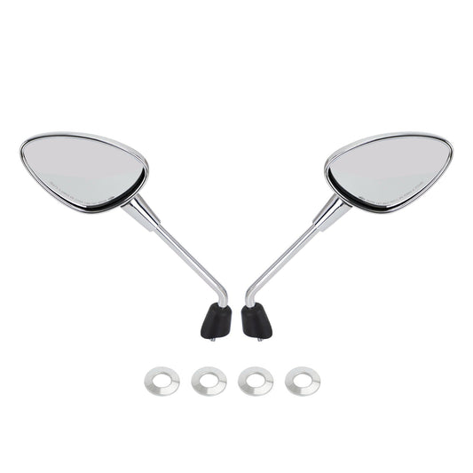 Paire de rétroviseurs chromés pour Vespa GTS HPE, Sprint, Primavera, 50, 125, 150, Elettrica