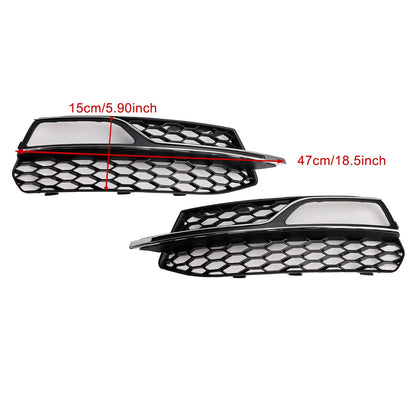 2013-2016 Front Lower Bumper Fog Light Cover Grill Fit AUDI A3 S3 S-Line
