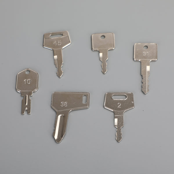 Juego de 30 llaves de encendido para maquinaria de construcción pesada para Cat JD Komatsu Volvo Laser