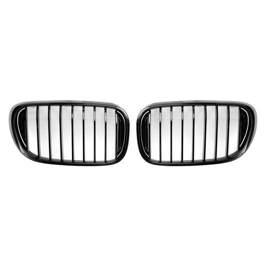 2015.07-2019.01 BMW 7 Series G11 Saloon/Sedan 740i/750i/740e xDrive Front Kidney Grille Gloss Black Grill