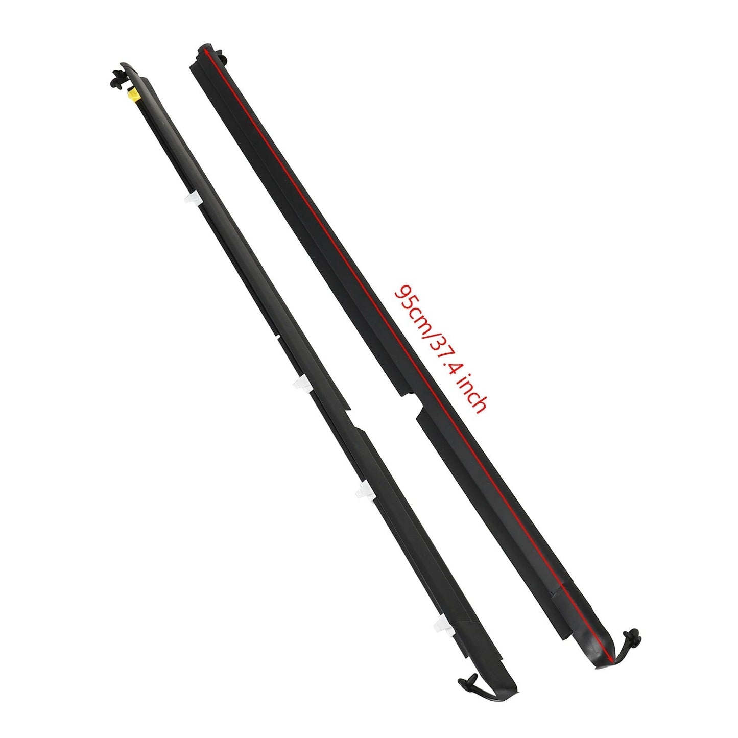 Ensemble de joints d'étanchéité pour vitres de portières gauche et droite Mazda Miata 1990-2005 (NA01-58-810F, NA01-59-810F)