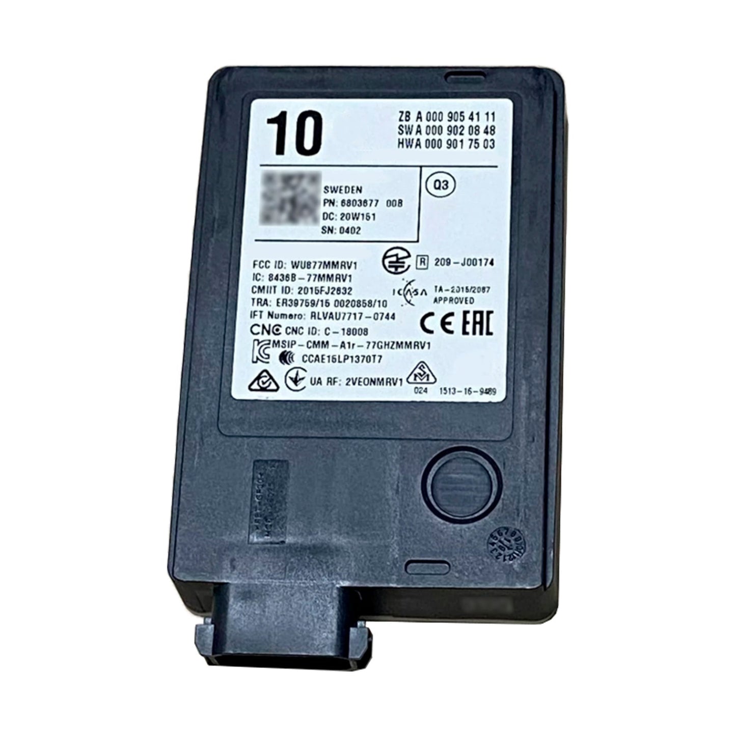 Capteur radar d'angle mort pour Mercedes Benz Classe C Classe E Classe S A0009054111