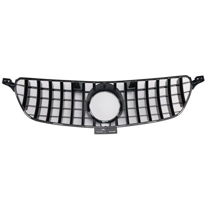 GT Style Front Bumper Grille Grill Fit Mercedes Benz GLE-Class W166 2015-2018