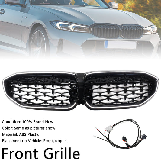 2019-2022 Black Diamond Kidney Grille Grill 51138072085 Fit BMW 3 Series G20