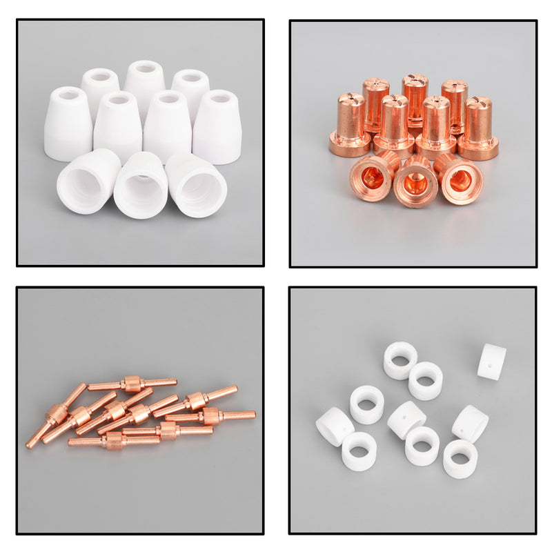 40 consumibles para cortador de plasma de aire, compatibles con antorchas PT-31 LG-40 CUT-40 50