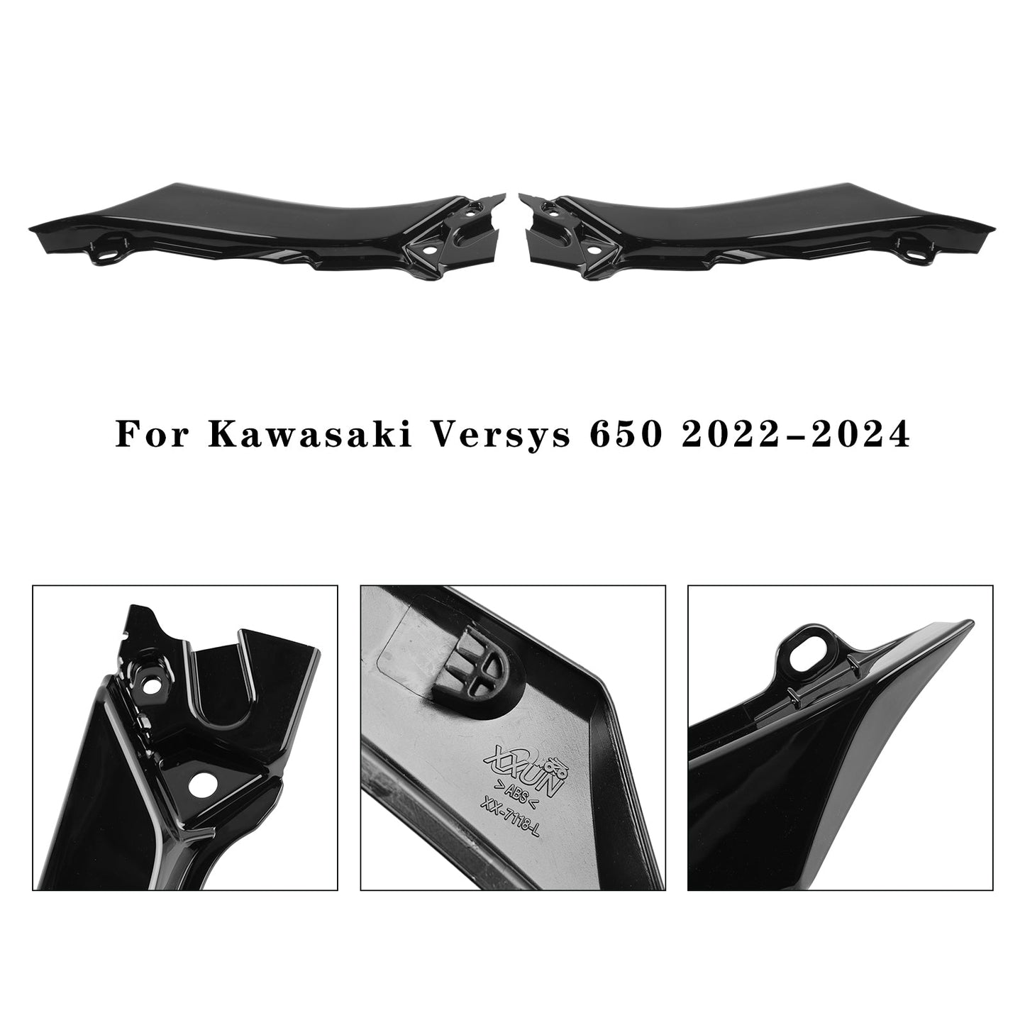 Panel de carenado del asiento lateral Kawasaki Versys 650 KLE650 22-24