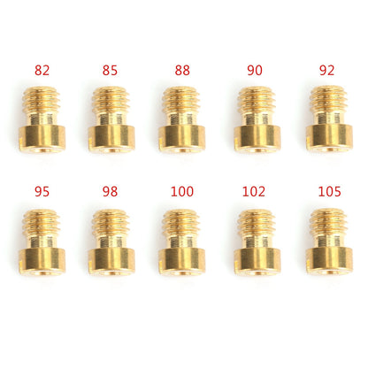GY6 Motorcycle Scooter Carburetor PZ19 10set Round Head Main Jet 5mm 82-105
