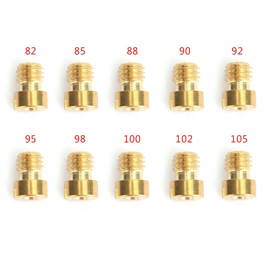 GY6 Motorcycle Scooter Carburetor PZ19 10set Round Head Main Jet 5mm 82-105