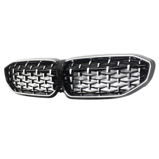 2019-2022 Chorme Diamond Kidney Grille Grill 51138072085 Fit BMW 3 Series G20