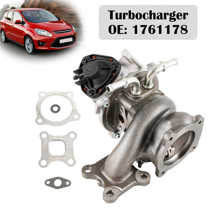 2015-2017 Ford Fiesta 1.0L EcoBoost 3 zyl Turbo Turbocharger + Gaskets 1761178 1761181