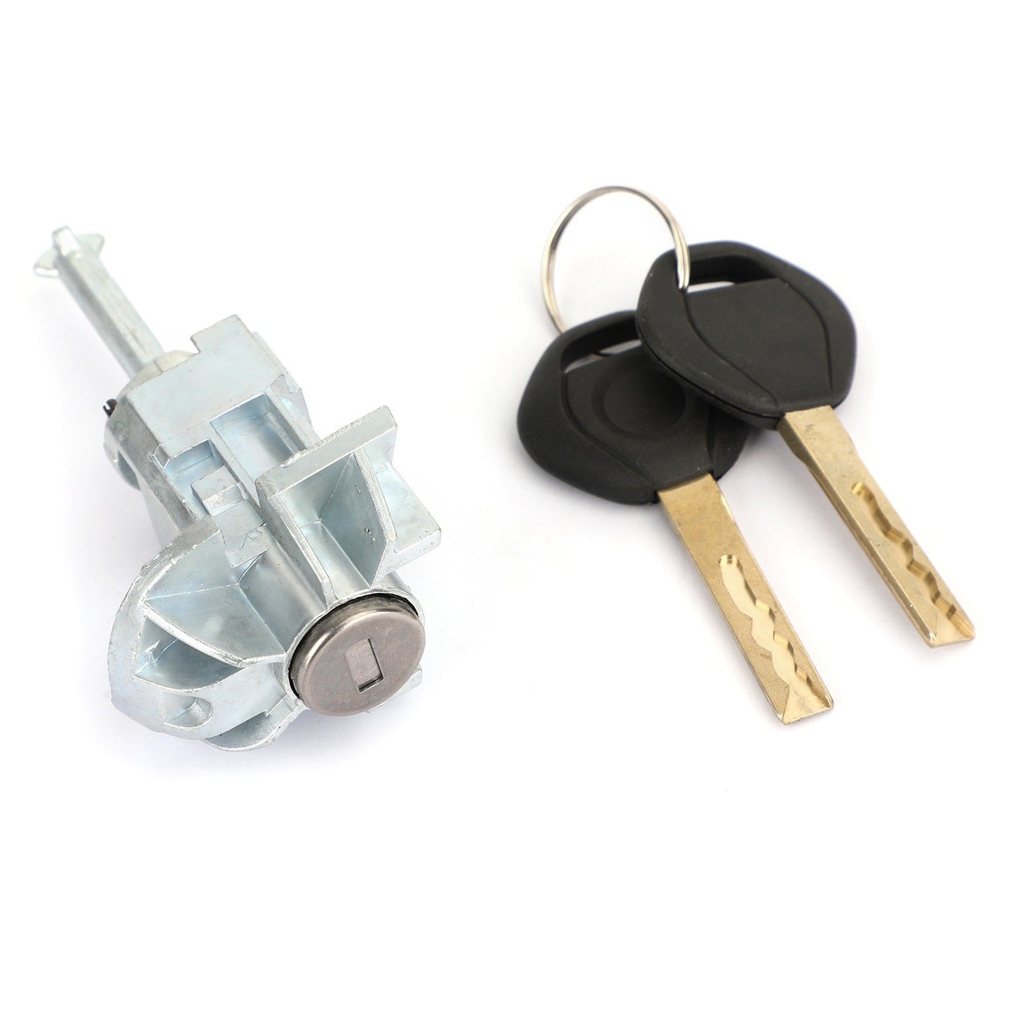 51217019975 Left Driver Door Lock Cylinder Barrel Assembly W/ 2 Keys For Bmw E46 3 Series