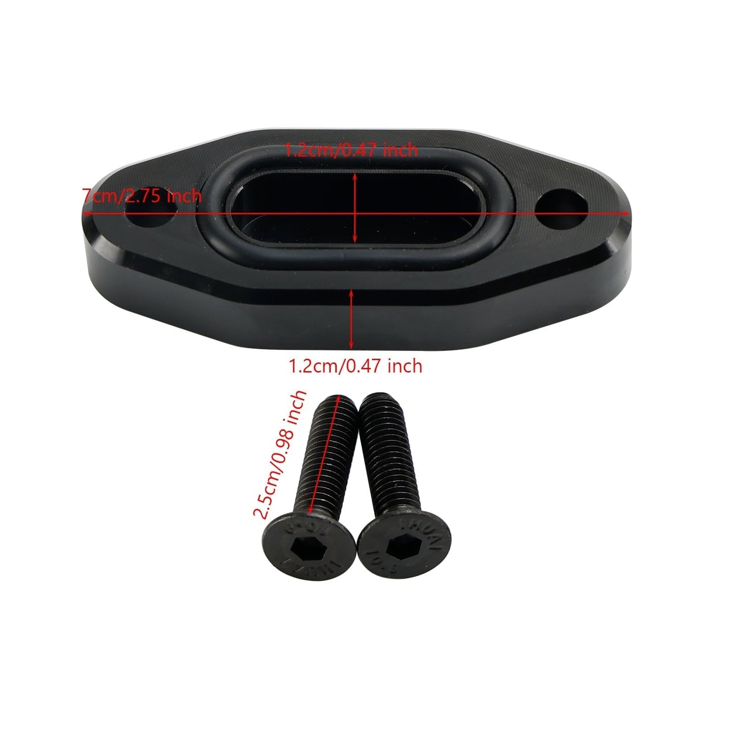 Placa de bloqueo del enfriador de aceite negro R5134 para GM LS Series LS1, LSX, LS3, LS6, 4.8L, 5.3, 5.7, 1997-2003