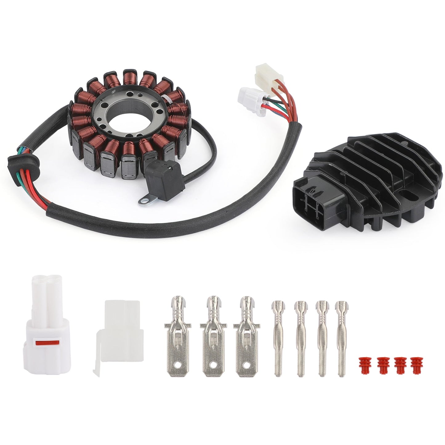 Estator y regulador de generador compatibles con Suzuki LTZ400 Quadsport Z400 ATV 2003-2008