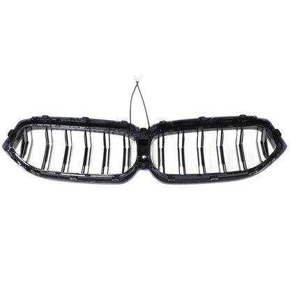 Double Slat Black Front Kidney Grill Grille Fit BMW 6 Series G32 2020-2025