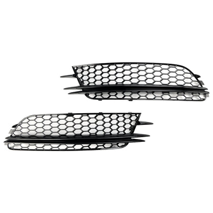 Audi 2012-2015 A6 C7 2PCS Front Fog Light Cover Bezel Bumper Grille