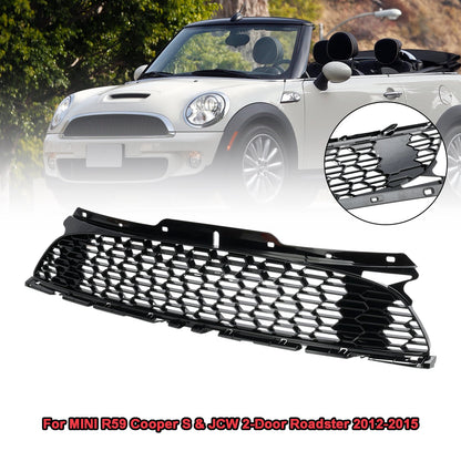2007.06-2015 Mini Cooper S R55 R56 R57 R58 R59 JCW Style Gloss Black Front Bumper Grill Grille