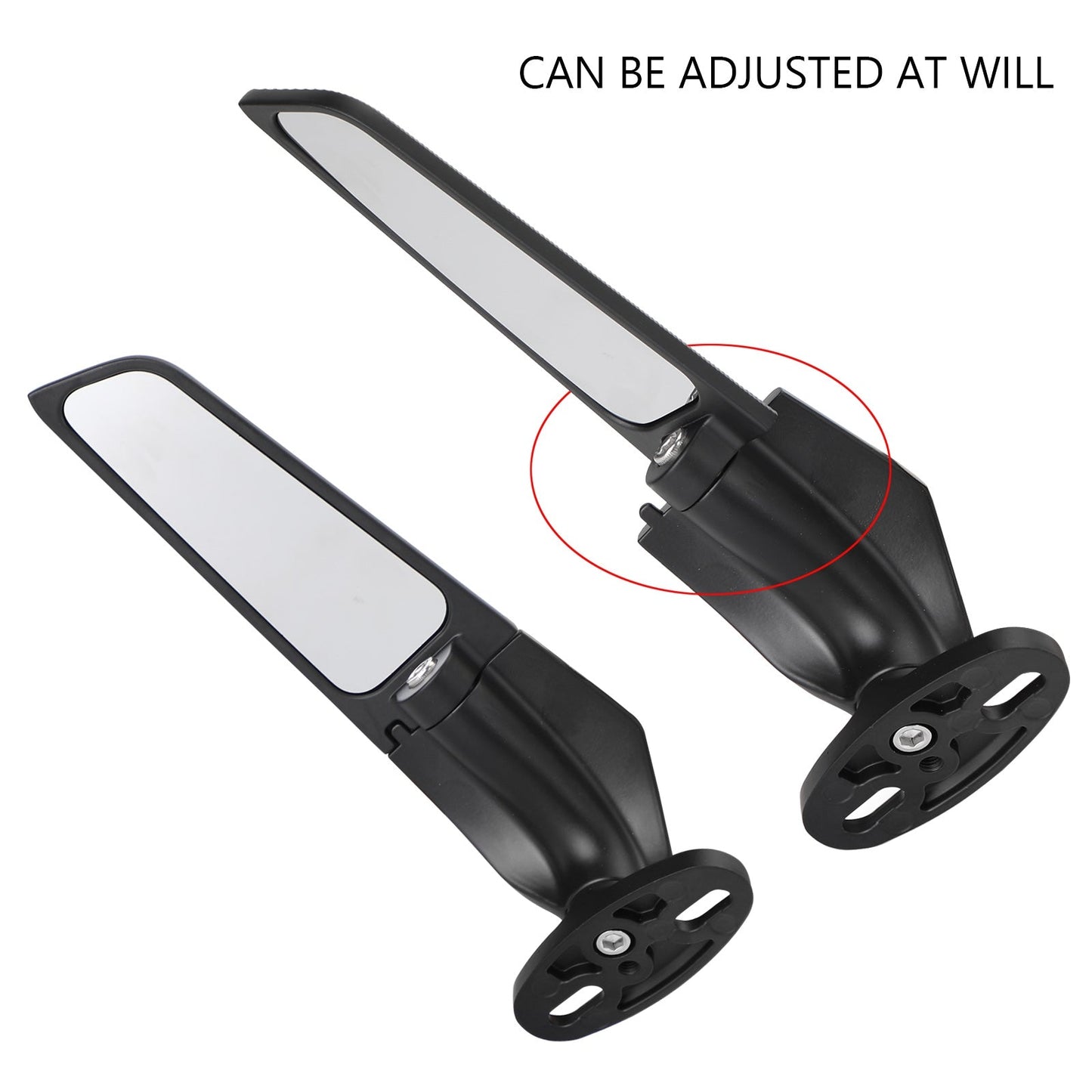 Rétroviseurs réglables à aileron pour Honda CBR600RR 2003-2017 et CBR1000RR 2004-2007