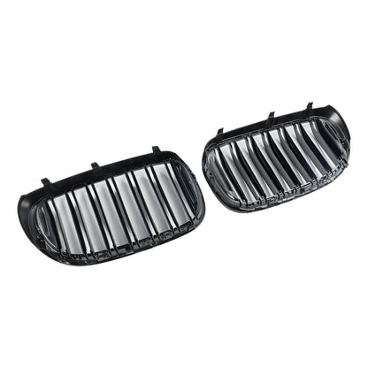 2015-2019 BMW 7 Series G12 Long-WheelBase 740Li/750Li/740Ld xDrive/760Li Front Kidney Grill Black 2 Slat Grille