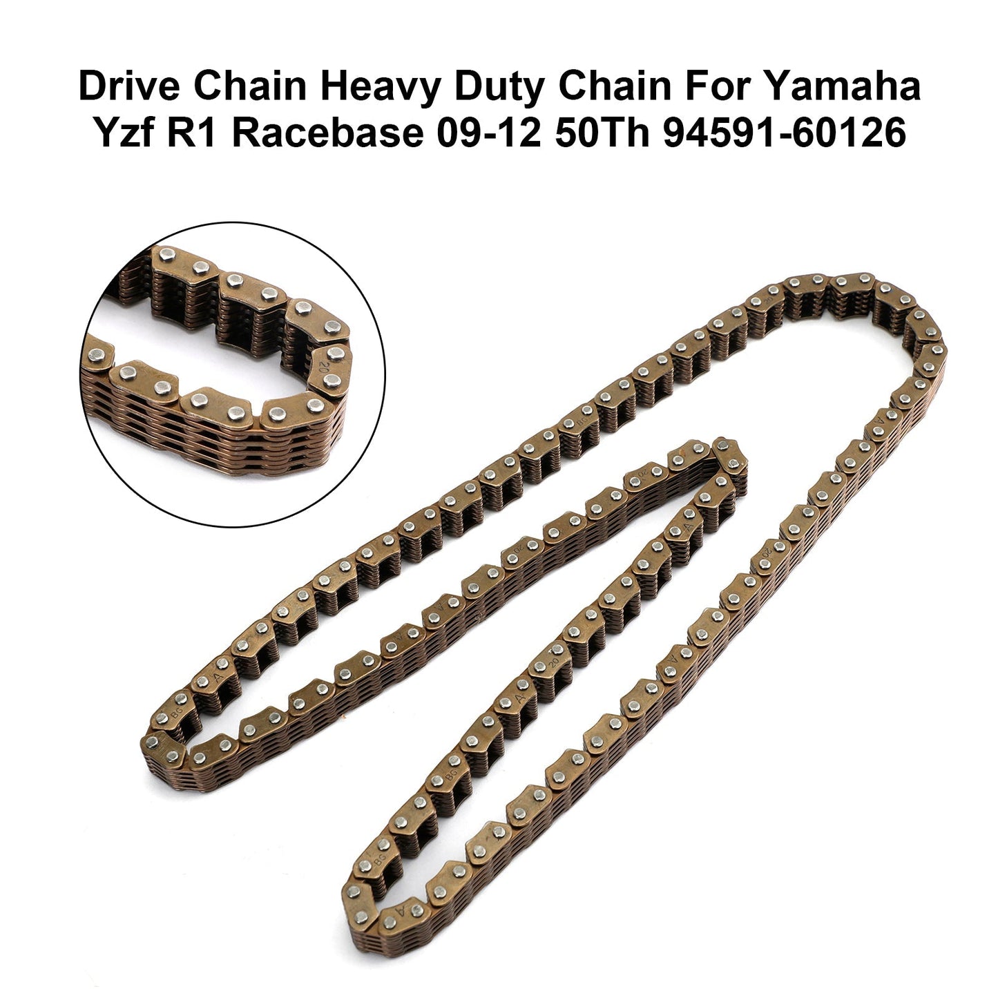Drive Chain Heavy Duty Chain For Yamaha Yzf R1 Racebase 09-12 50Th 94591-60126