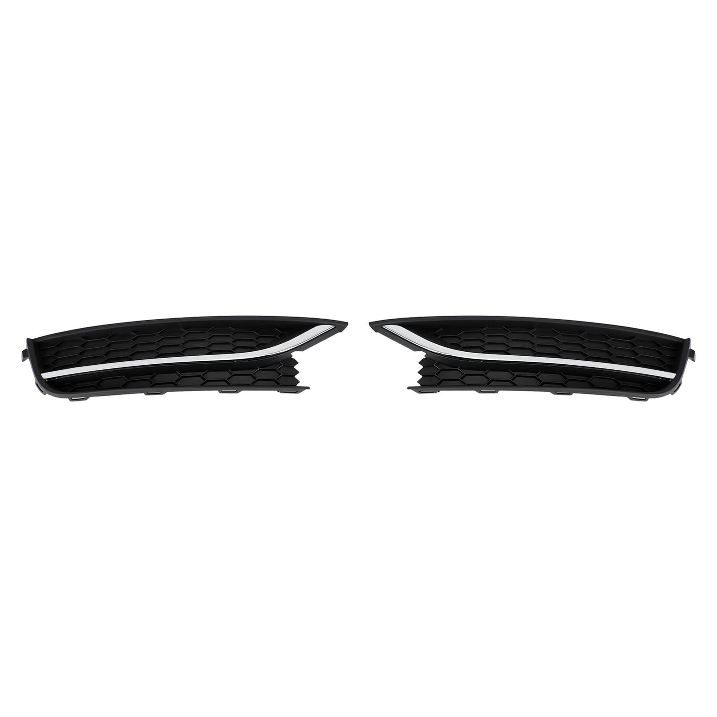Volkswagen 2012-2015 Passat 2PCS Front Driving Fog Light Cover Black/Chrome