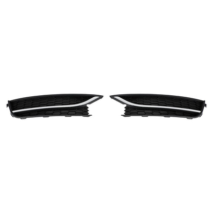 Volkswagen 2012-2015 Passat 2PCS Front Driving Fog Light Cover Black/Chrome