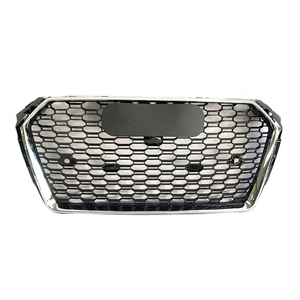 2016-2019 Audi A4 S4 B9 To S4/RS4 Style Front Glossy Blac Bumper Grill High Quality Honeycomb Upper Grille