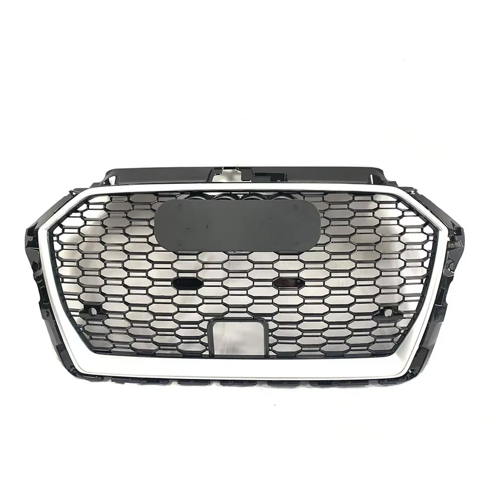 2017-2019 Audi A3 8VPA To RS3 Style High Quality Honeycomb Chrome Grille With ACC