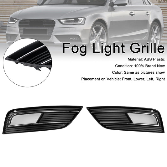 2013-2015 S4 Style Fog Light Cover Grille Fit Audi A4 B8.5 Standard Bumper