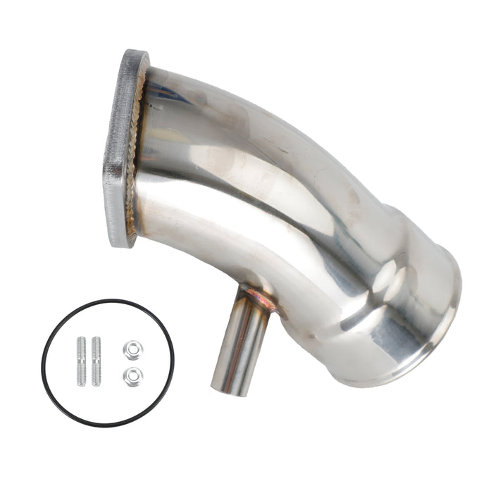 Kit de klaxon d'admission turbo argenté Duramax 3,5" pour Chevrolet Silverado 2500HD/3500HD 6,6 L L5P 2017-2019