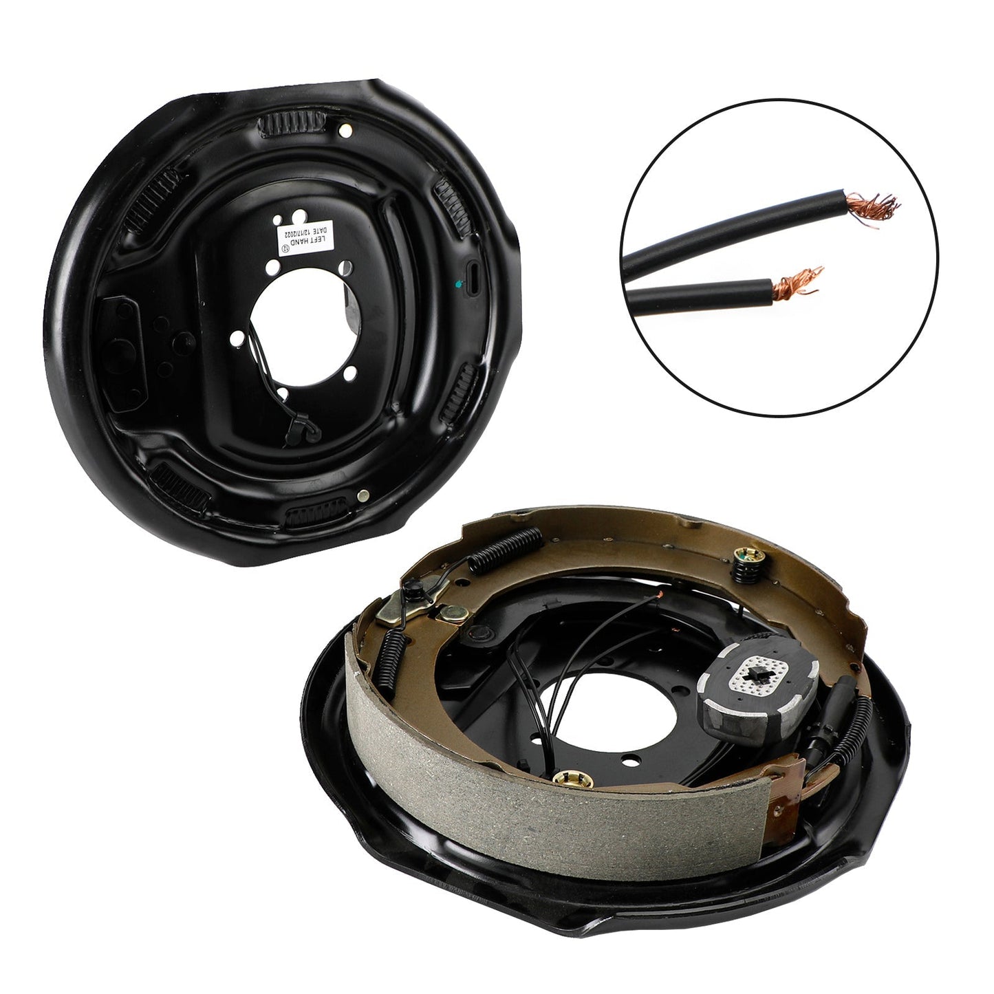 Electric Trailer Brake Kit-12"-Left and Right Hand Assemblies-5200 to 7000 lbs