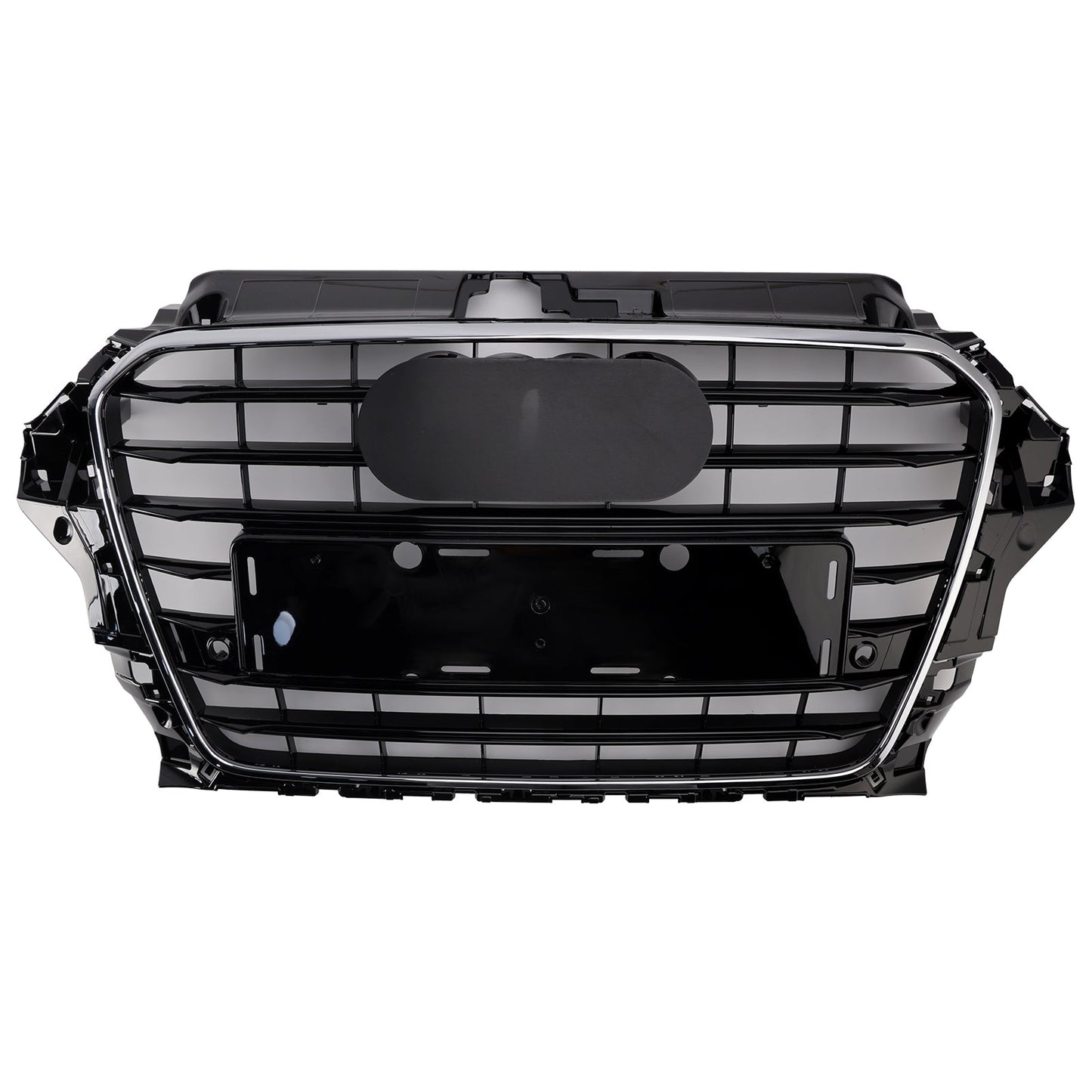 2013-2016 Audi A3/ A3 Sline/ S3 Front Bumper Chrome Black Mesh Slat Grill S3 Style Grill