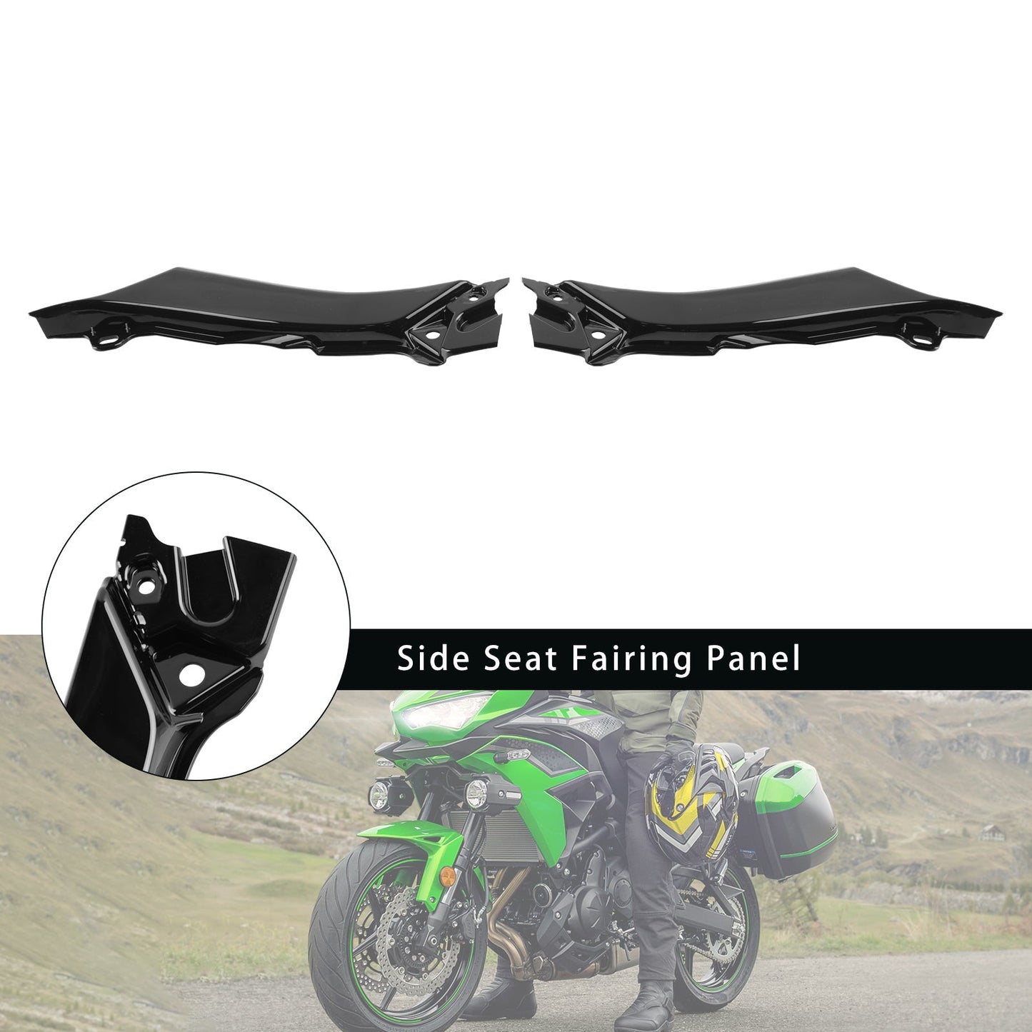 Panel de carenado del asiento lateral Kawasaki Versys 650 KLE650 22-24
