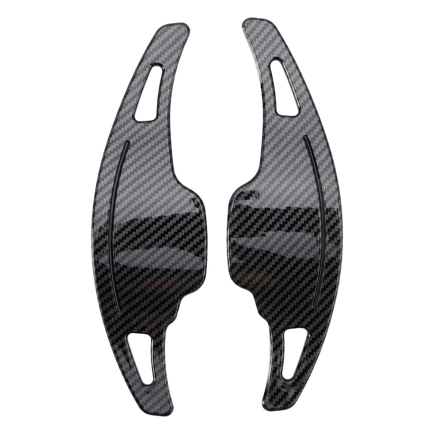 2016-2018 Buick Lacrosse Cadillac CT6 XT5 Carbon Look Steering Wheel Paddle Shifter Extension Covers
