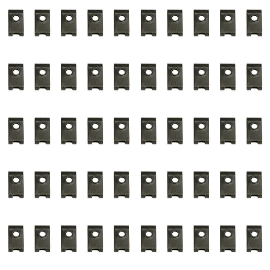 50 tuercas para carenado de motocicleta, clip de tornillo galvanizado Speedclips de 5 mm para Honda