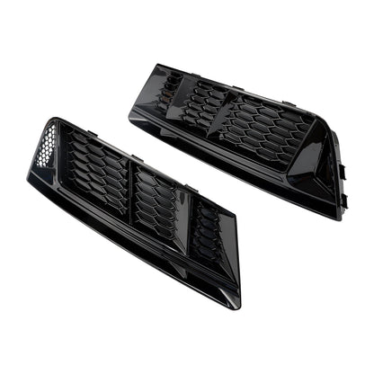2016-2018 Audi A4 B9 Standard Version RS4 Style Front Fog Light Grill Lower Bumper Chrome