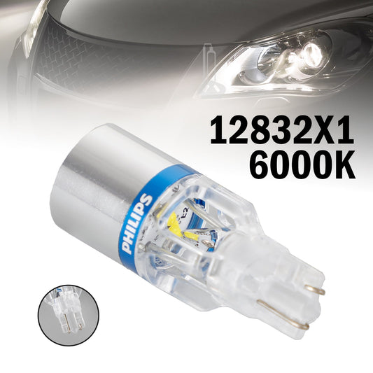 Pour Philips 12832X1 Car X-treme Ultinon LED T16 12V3W 200LM 6000K W2.1*9.5D