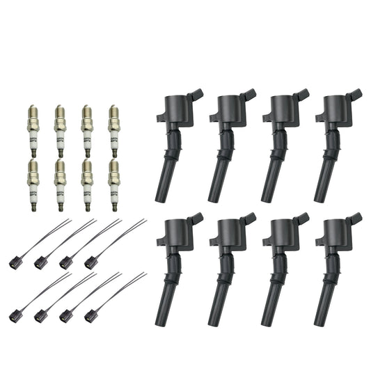 Bobine d'allumage + bougie + connecteur FD508 DG511 pour Ford Explorer Sport Trac 8X 2007-2008