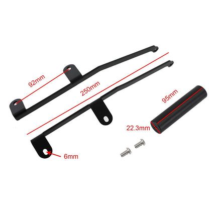 16-20 Honda NC750X Black Windscren Bracket Mount Smartphone/GPS Holder