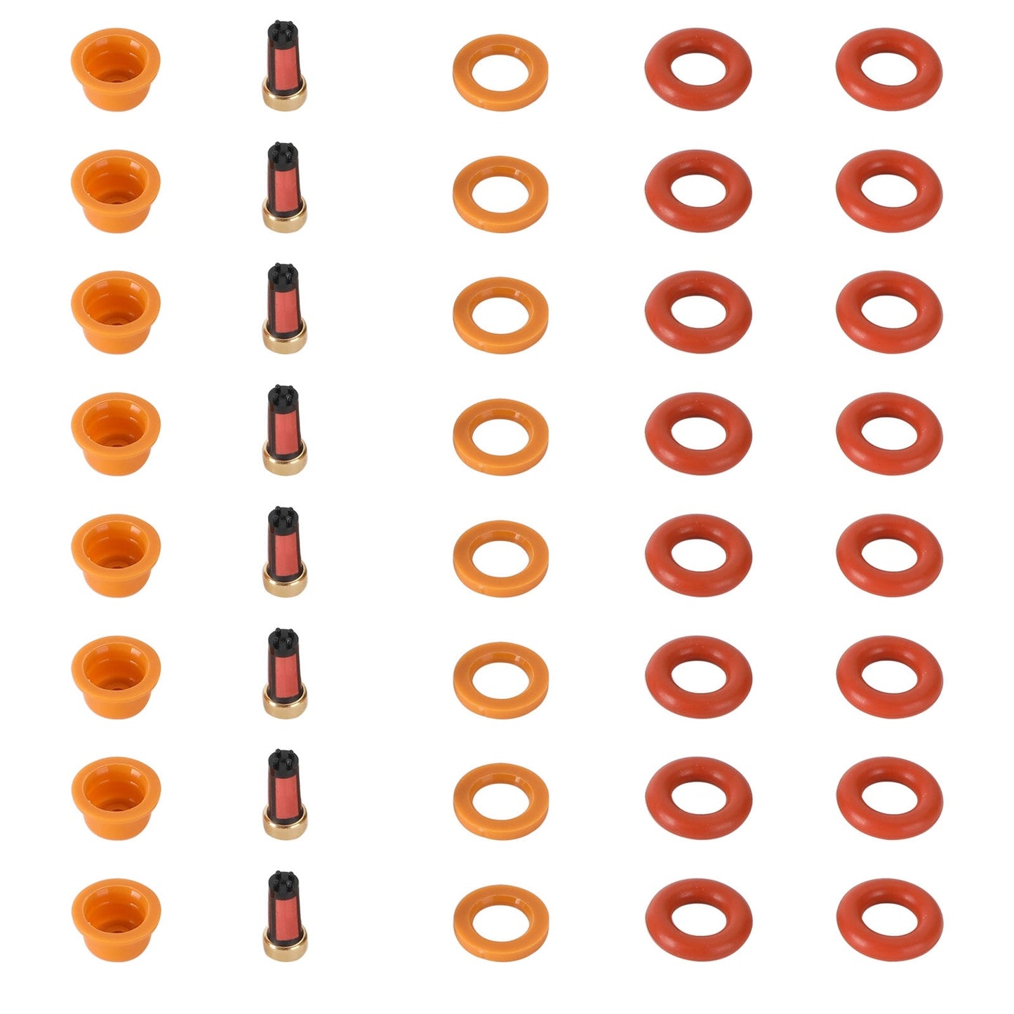 1993-1994 Ford F-250/F-350 5.8L V8 8 set Fuel Injectors Rebuild Repair Kit 0280150943