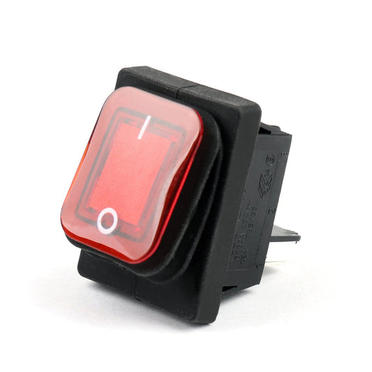 RLEIL RL2-102 Waterproof IP65 Car Rocker Switch 4Pin ON/OFF 125/250VAC Red