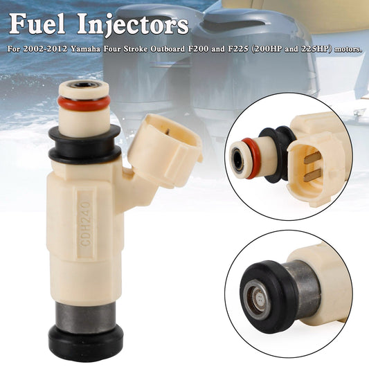 Inyectores de combustible CDH-240 69J-13761-00-00 para motores fueraborda Yamaha F200 y F225