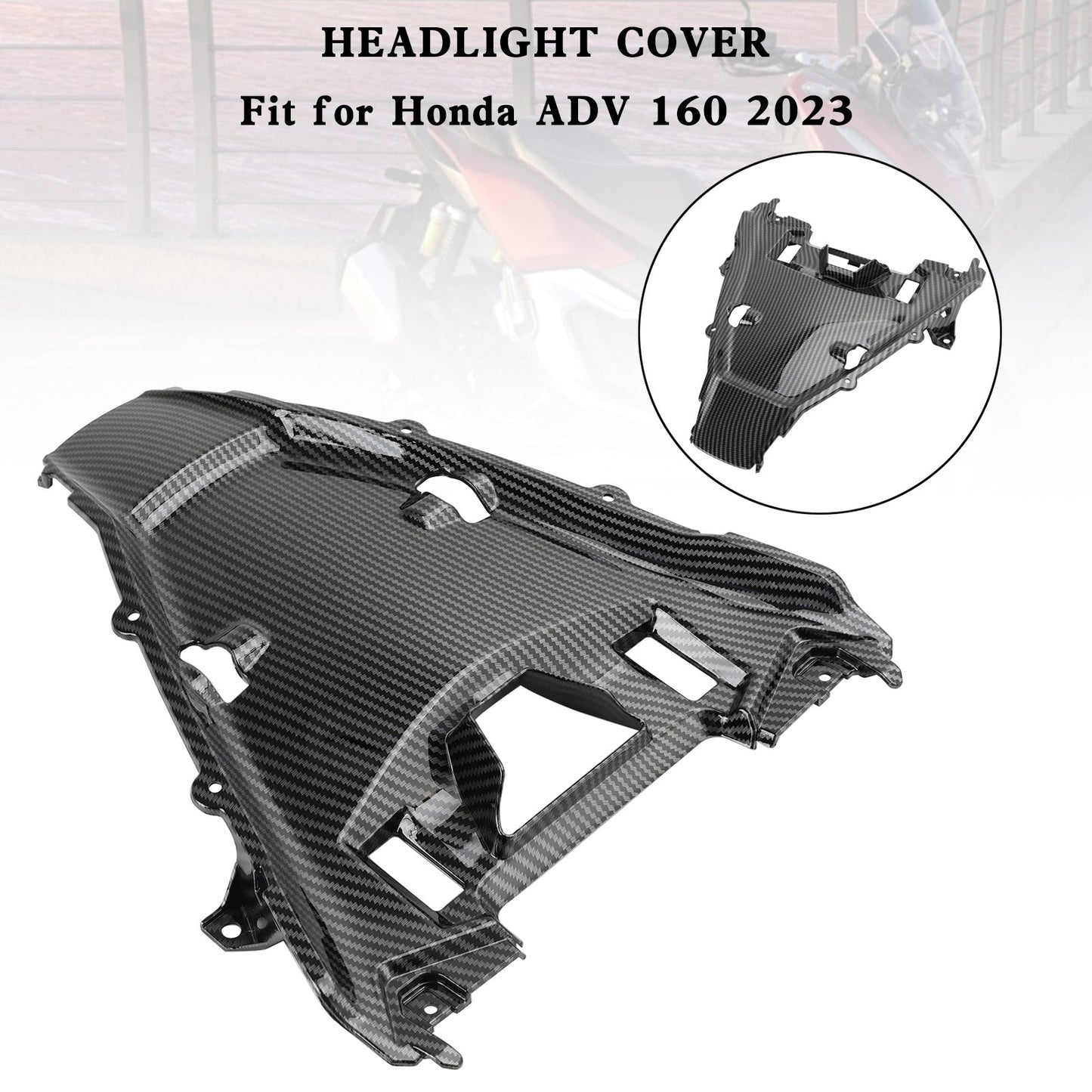 Protector de plástico ABS para faro delantero de Honda ADV 160 2023