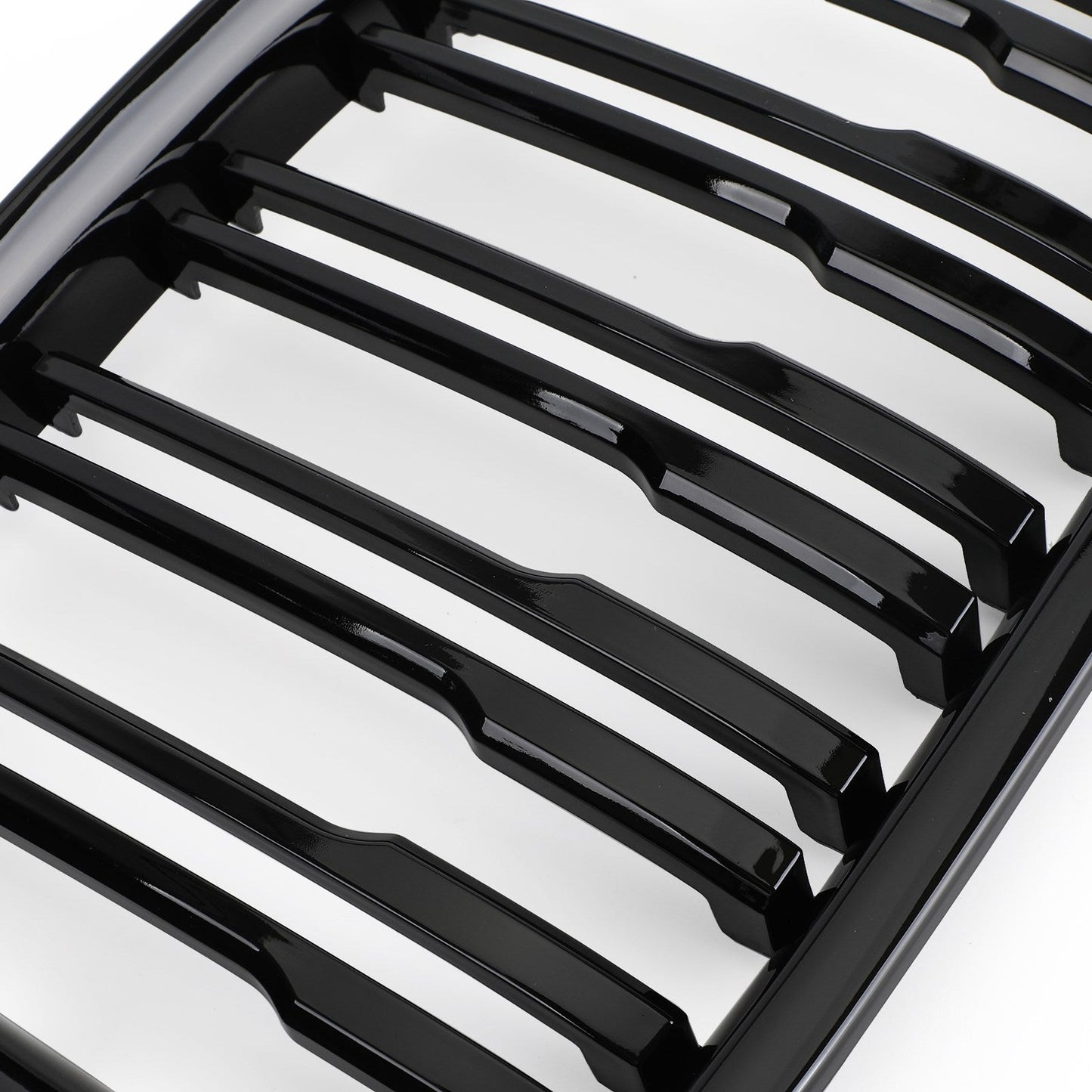BMW 2009-2014 X1 E84 sDrive20i/xDrive28i/sDrive18d SUV Gloss Black Grill Dual Slats Front Hood Kidney Grille