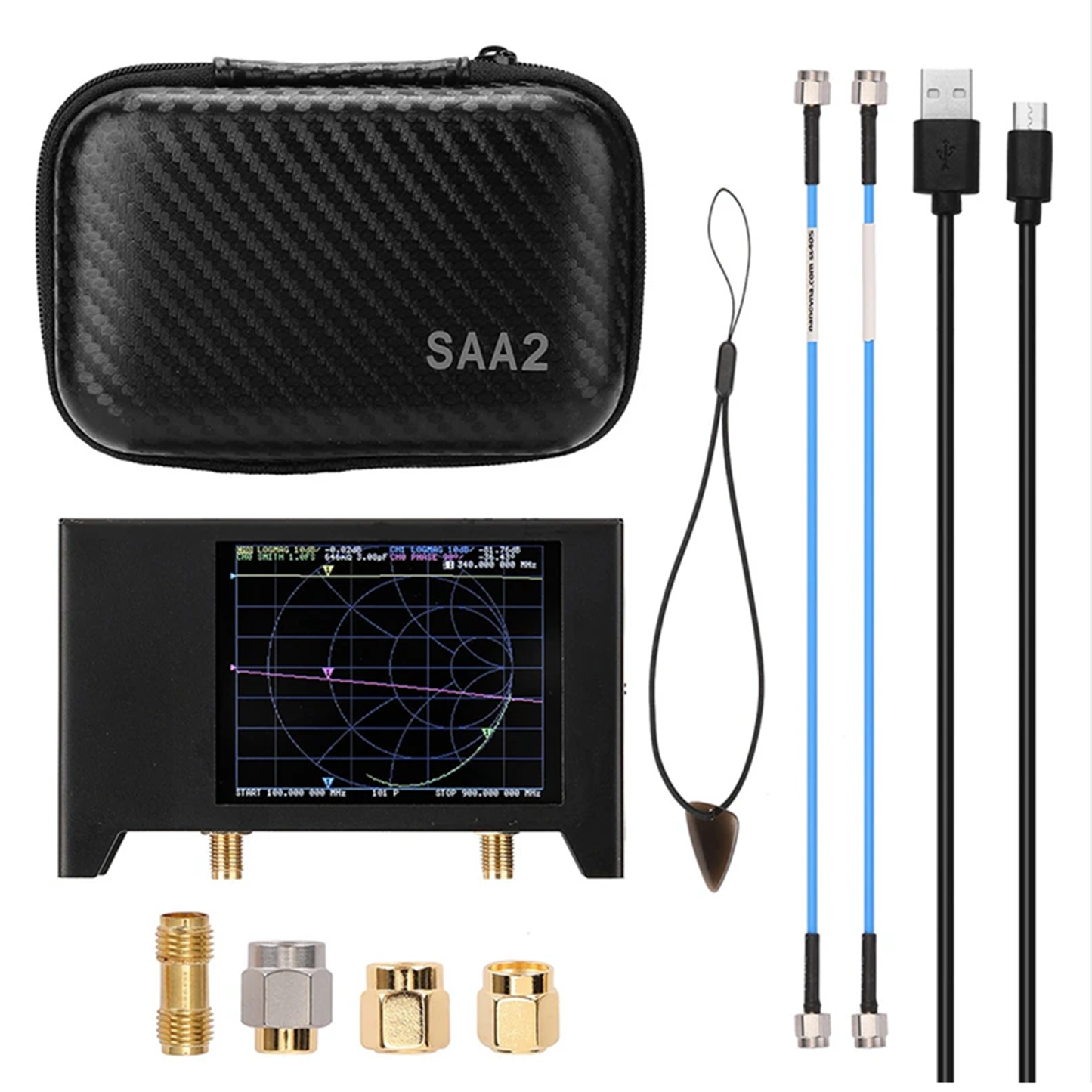 NanoVNA V-Two 3G 2.8" Vector Network Antenna Analyzer 50kHz-3GHz Shortwave