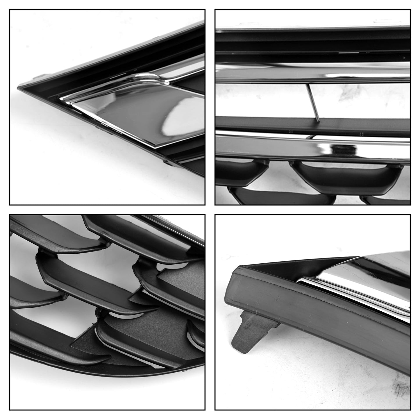 2015-2019 Vauxhall Astra K (Pre Facelift MK7) Black Chrome Front Bumper Grill Grille Generic