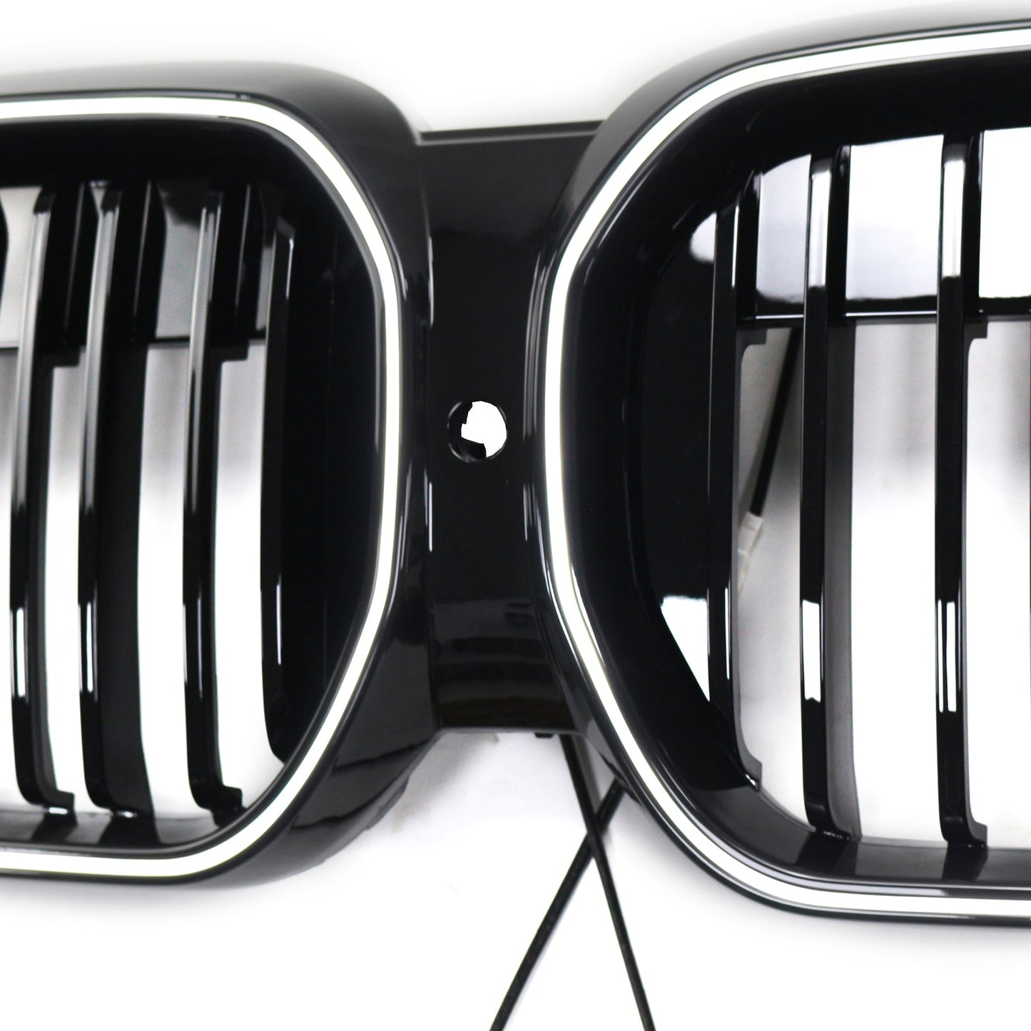 2022-2024 Double Slat Black Front Kidney Grill Grille Fit BMW IX3 G08 LCI