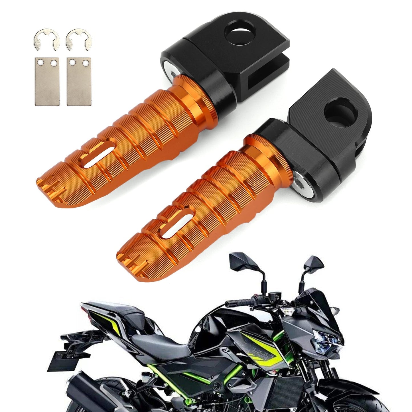 Reposapiés delanteros para KAWASAKI Z300 Z400 Z800 Z650 Z900 Z1000 NINJA 650