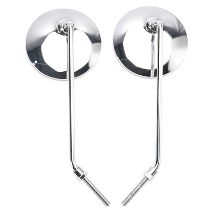 Honda C50 C65 C70 C90 C50M C65M C70M CT70 S90 CL90 CM91 CM90 CB100 CL100 CB125S 88120-086-812 Chrome Rearview Mirrors Left and Right M8x1.25